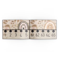 Alternative view of Number line 1-100 - Leopard and Rainbow