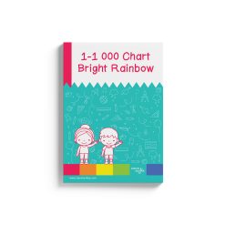 1-1000 counting block -Bright Rainbow