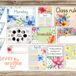 Alternative view of Intermediate Class Theme - Bright Flowers