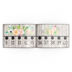 Alternative view of Number line 1-50- Succulents