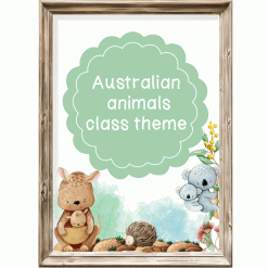 Class theme - Australian animals