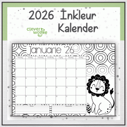 Inkleurkalender 2026