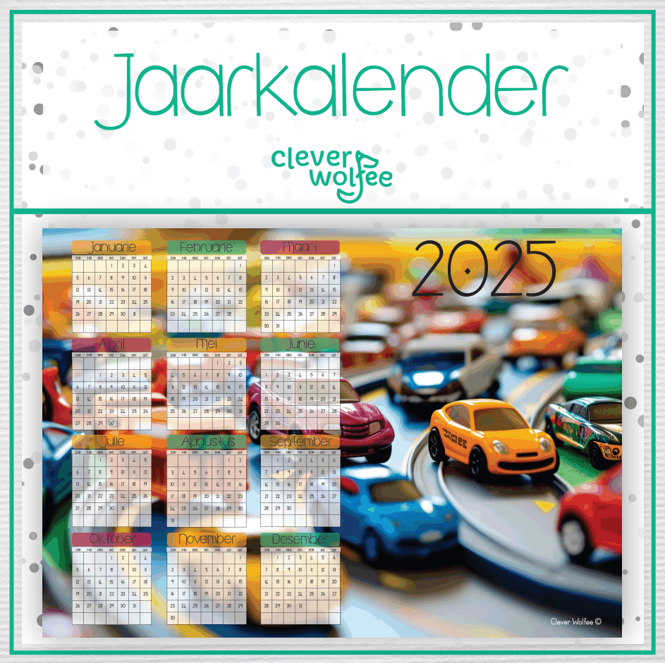 Speelgoed karre Jaarkalender 2025 Clever Wolfee