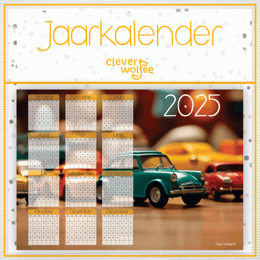 Speelgoed karre 2 Jaarkalender 2025 Clever Wolfee