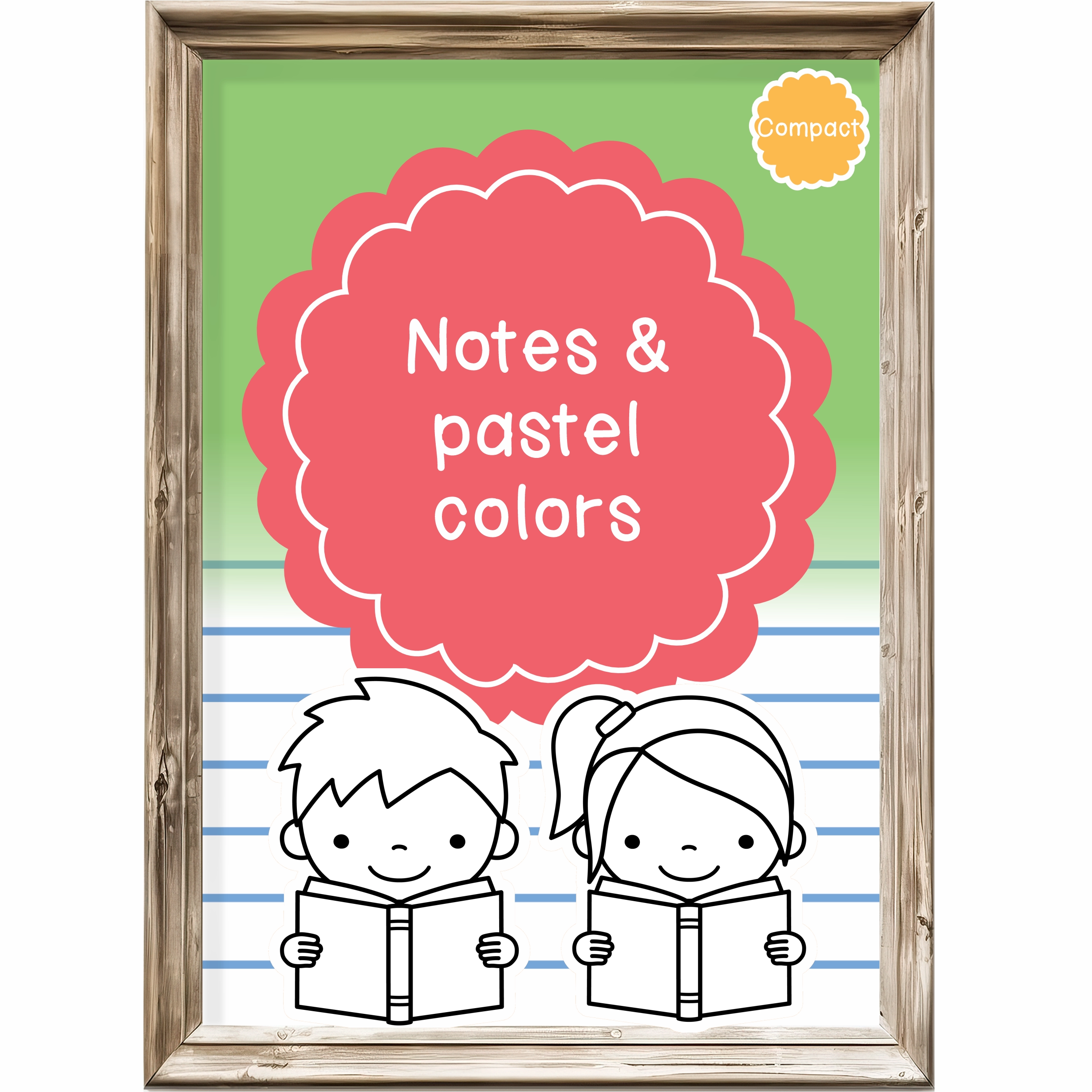 Compact class theme 2 - Notes and pastel colors