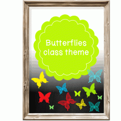 Class theme - butterflies