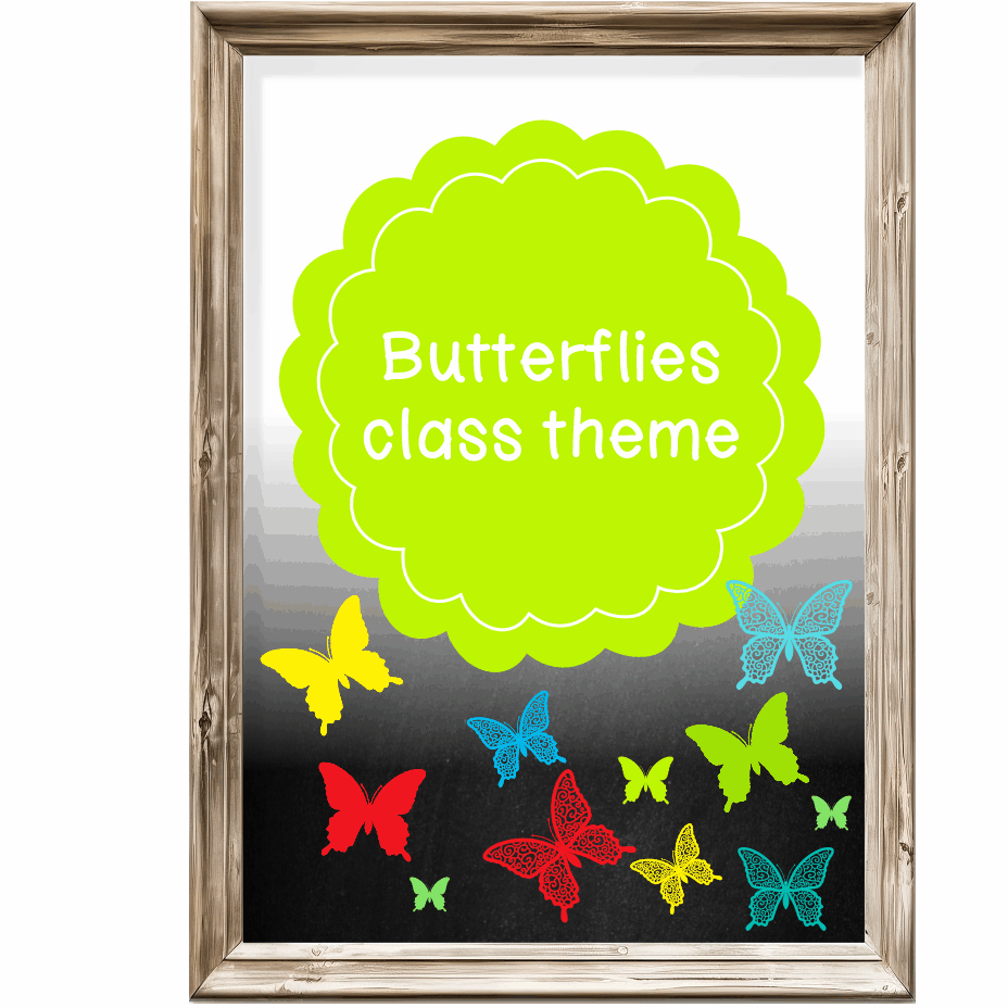 Class theme - butterflies
