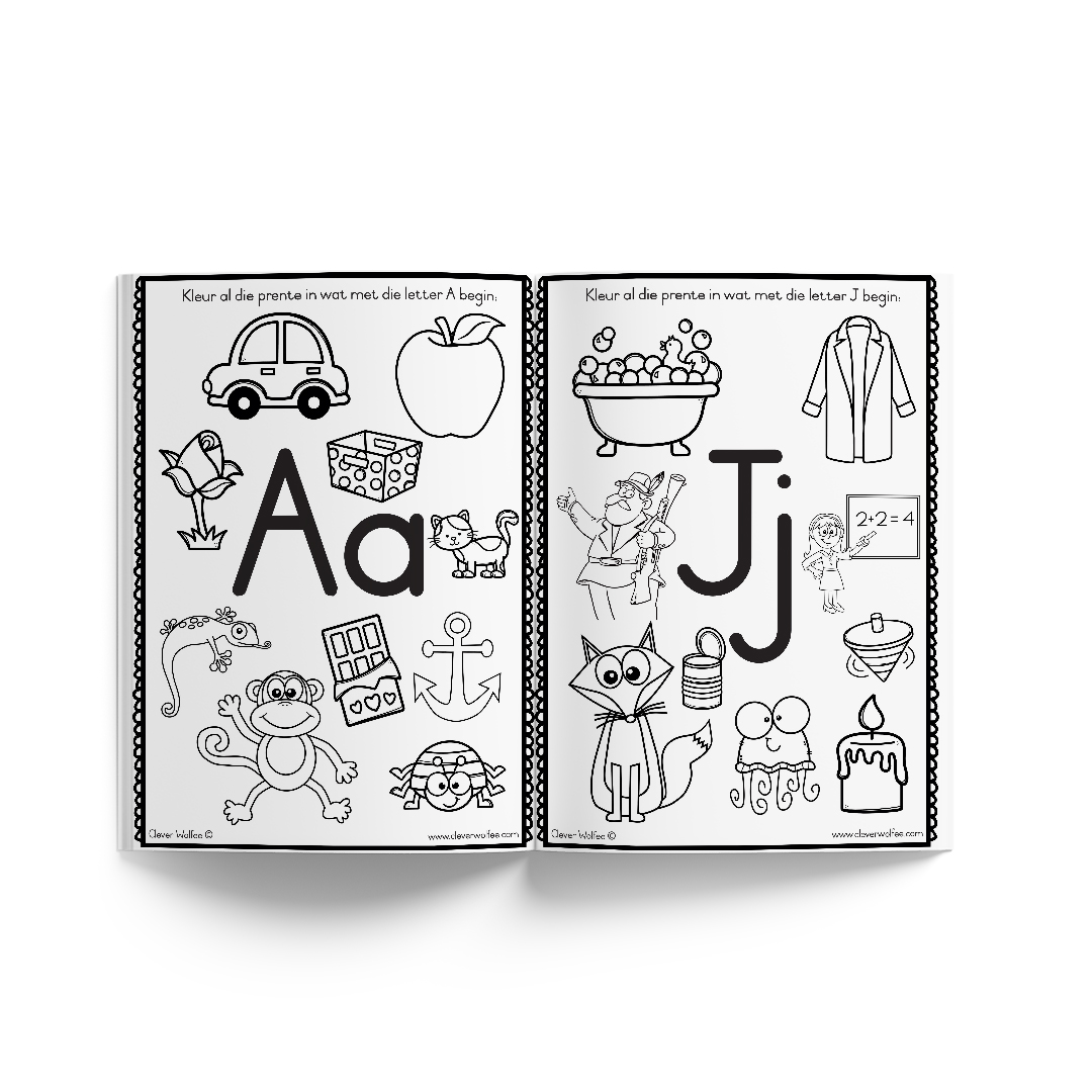 Alphabet coloring book - Image 2