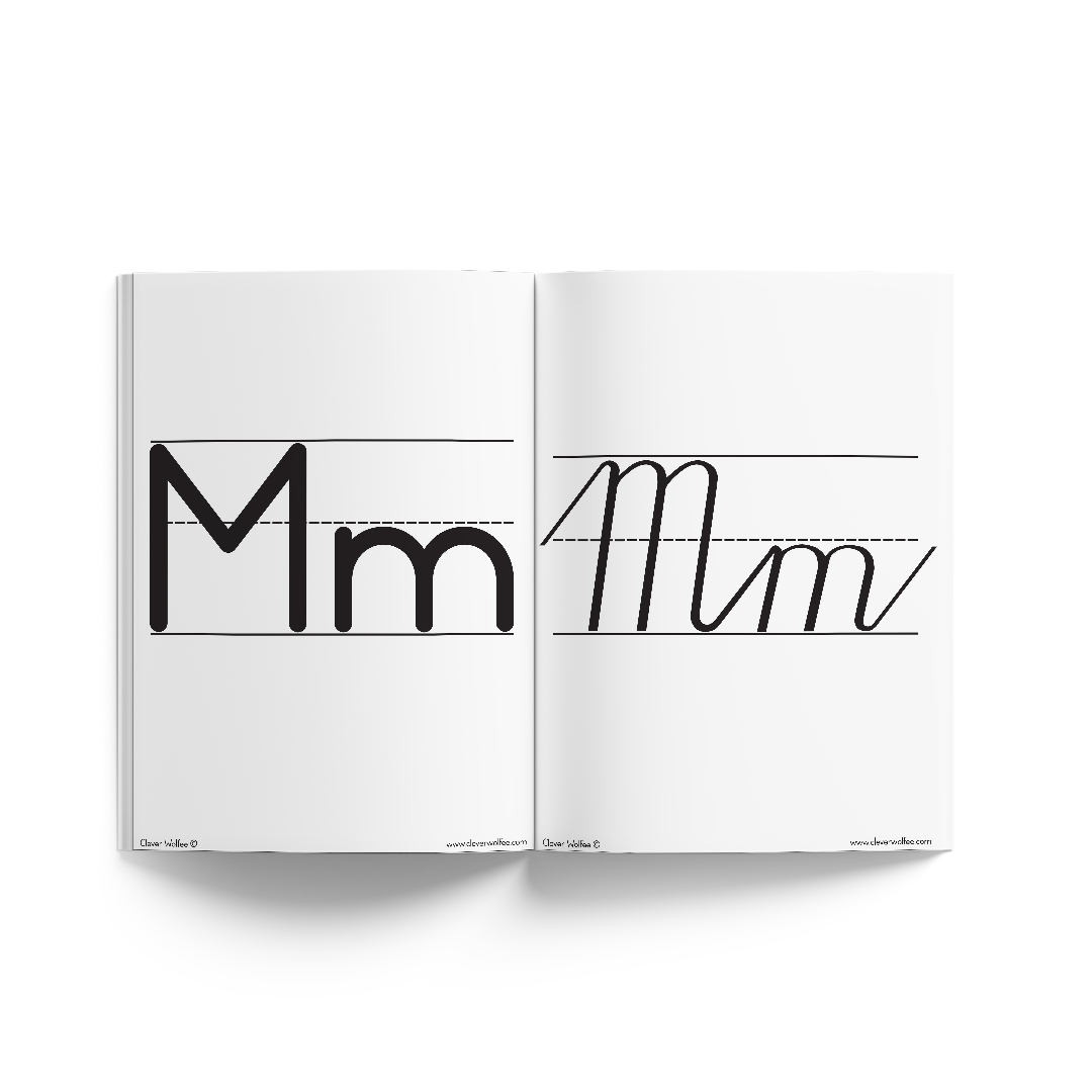 Cursive and print handwriting alphabet flashcards - Image 3