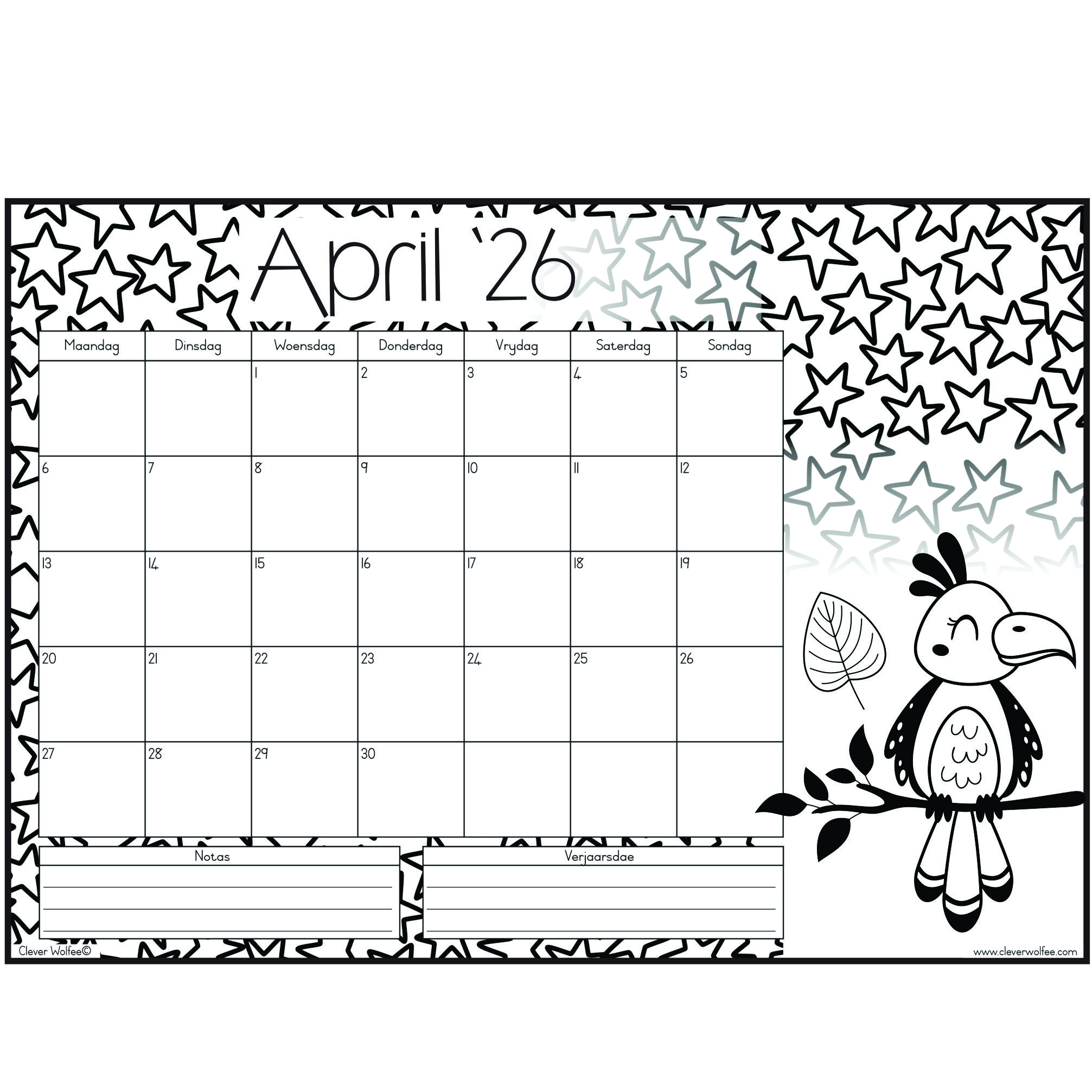 Inkleurkalender 2026 - Image 5