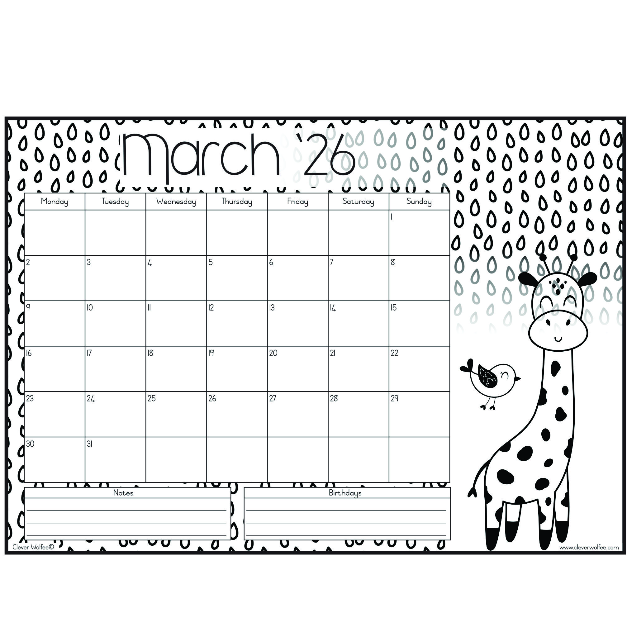 Color in calendar 2026 - Image 4