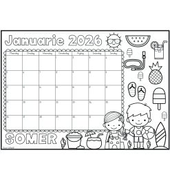 Alternative view of Seisoene inkleurkalender vir kinders