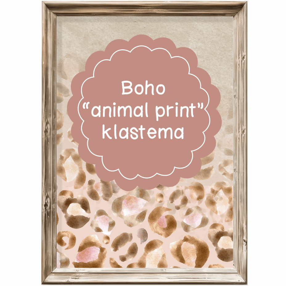 Klastema - boho natuurlike "animal prints"