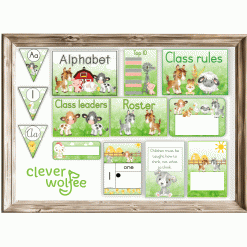 Alternative view of Class theme - baby farm animals