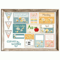 Alternative view of Class theme - Bees and flowers
