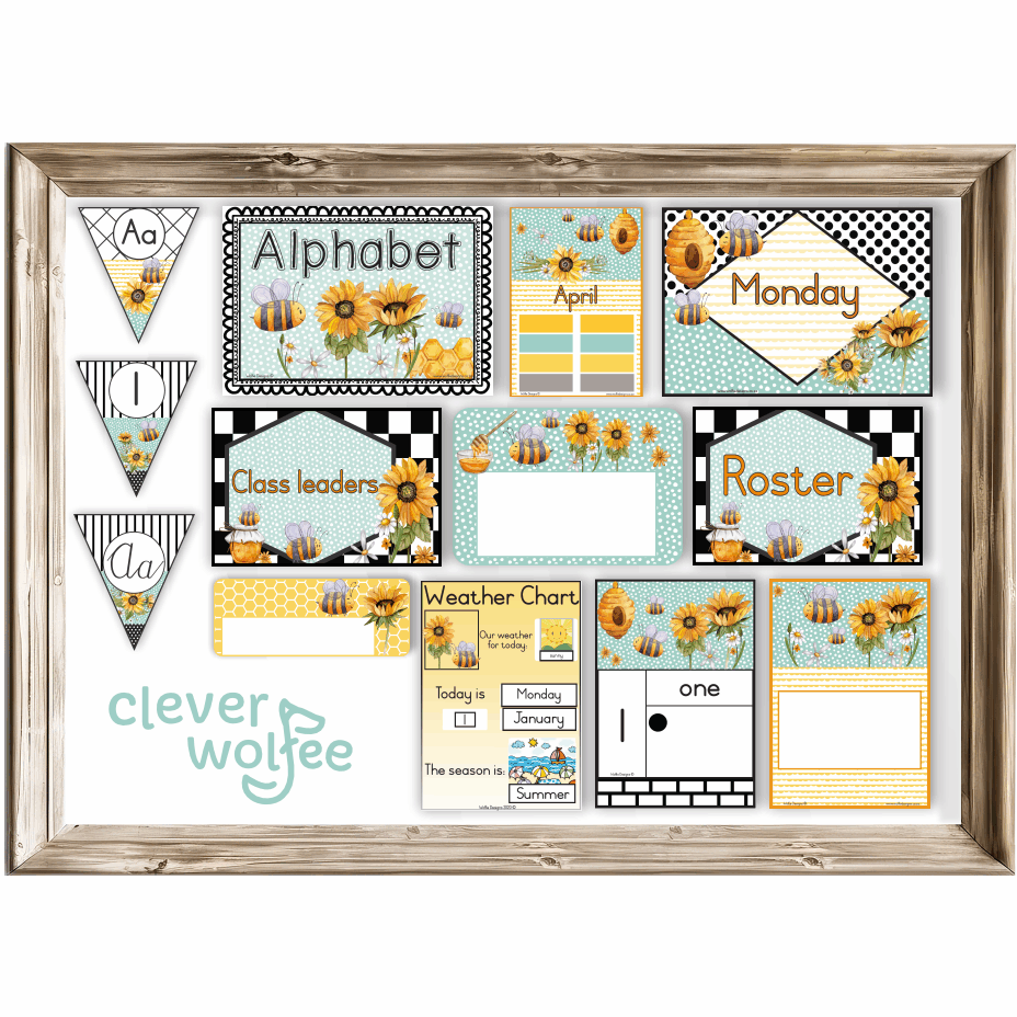 Class theme - Bees and sunflowers - Image 2
