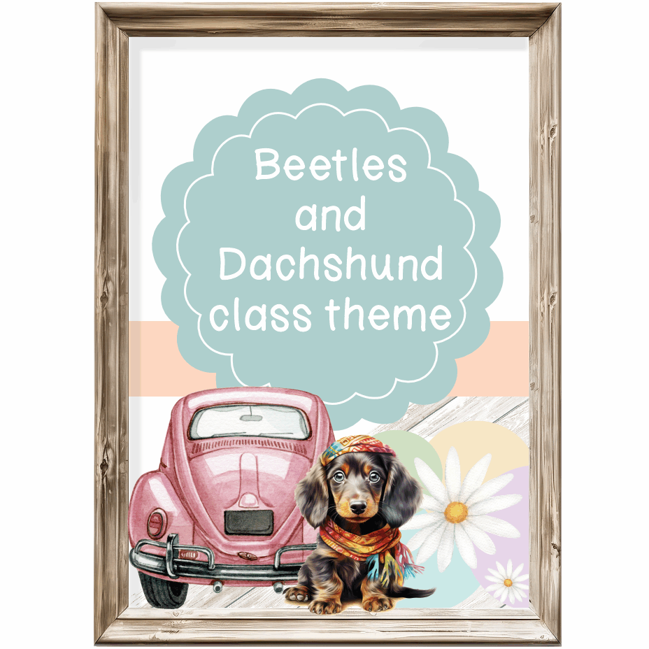 Class theme - Beetles and Dachshund
