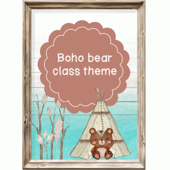 Class theme - boho bears