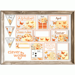Alternative view of Class theme - butterflies 3