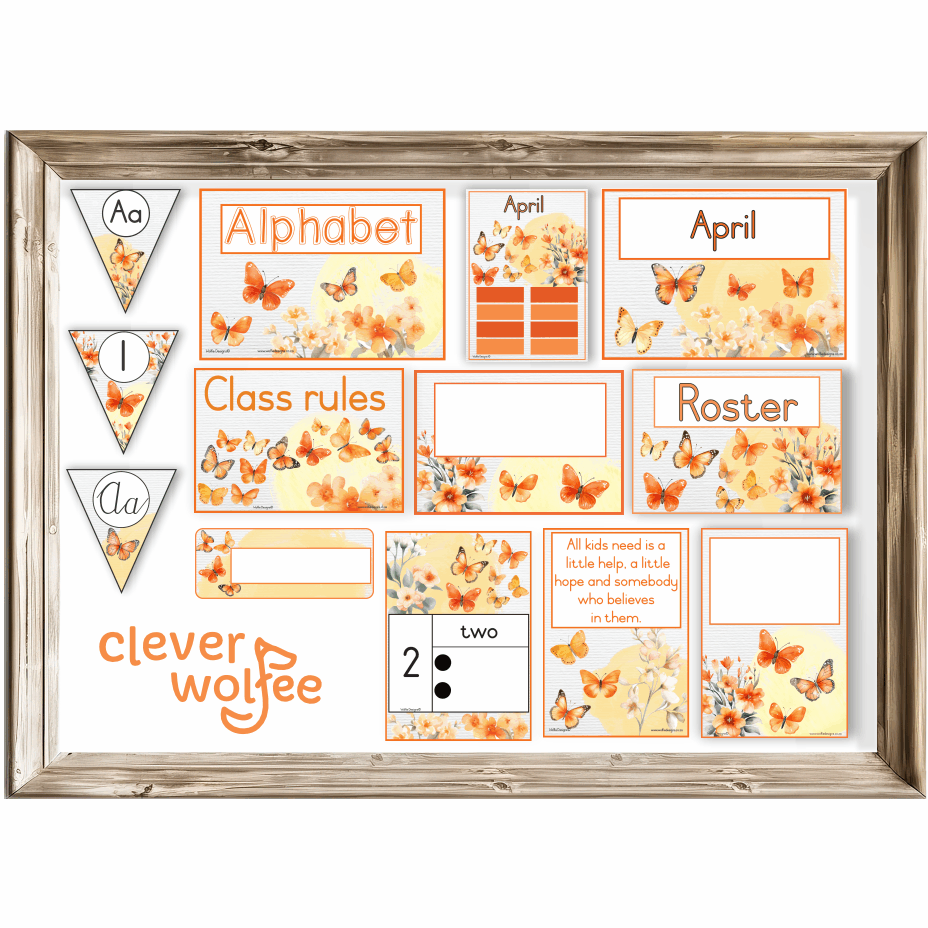 Class theme - butterflies 3 - Image 2