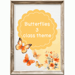 Class theme - butterflies 3