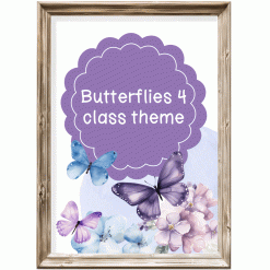 Class theme - butterflies 4