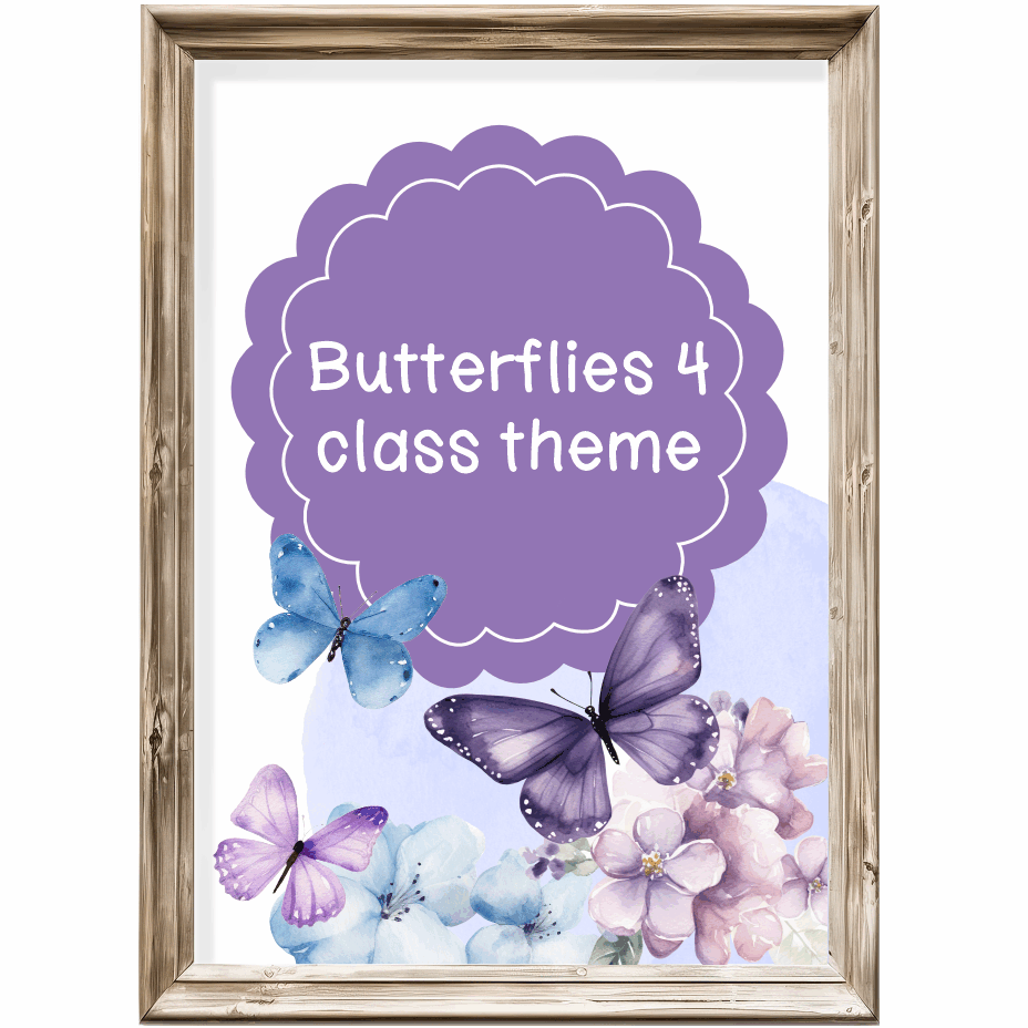 Class theme - butterflies 4