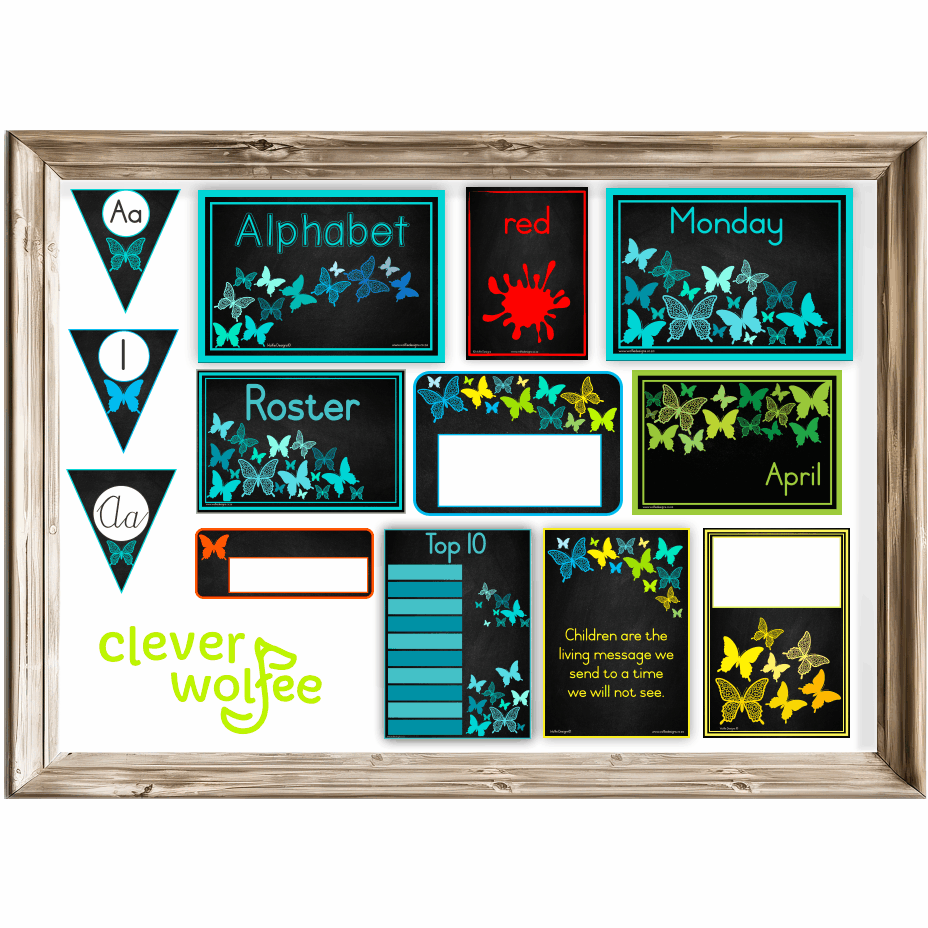 Class theme - butterflies - Image 2