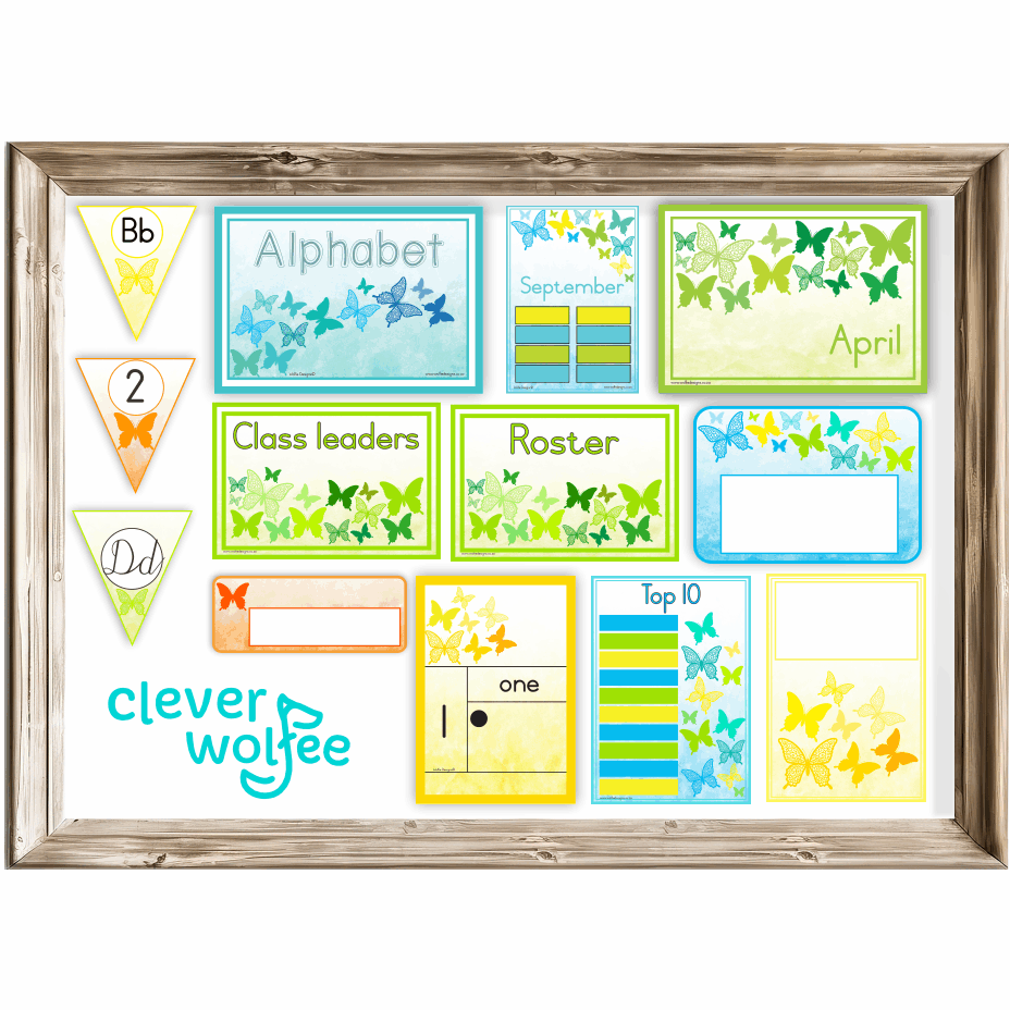 Class theme - butterflies 2 - Image 2