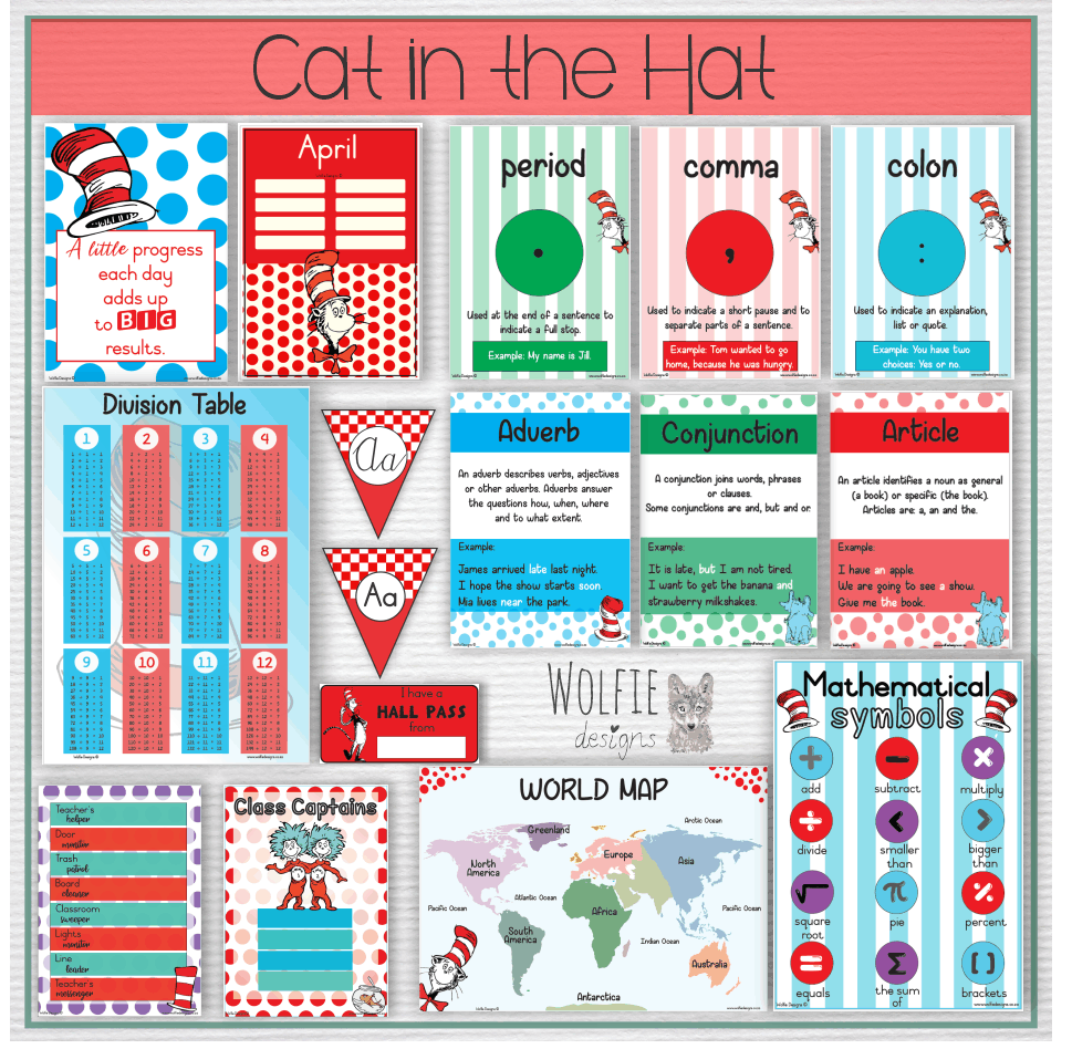 Intermediate Class Theme - Cat in the Hat - Image 2
