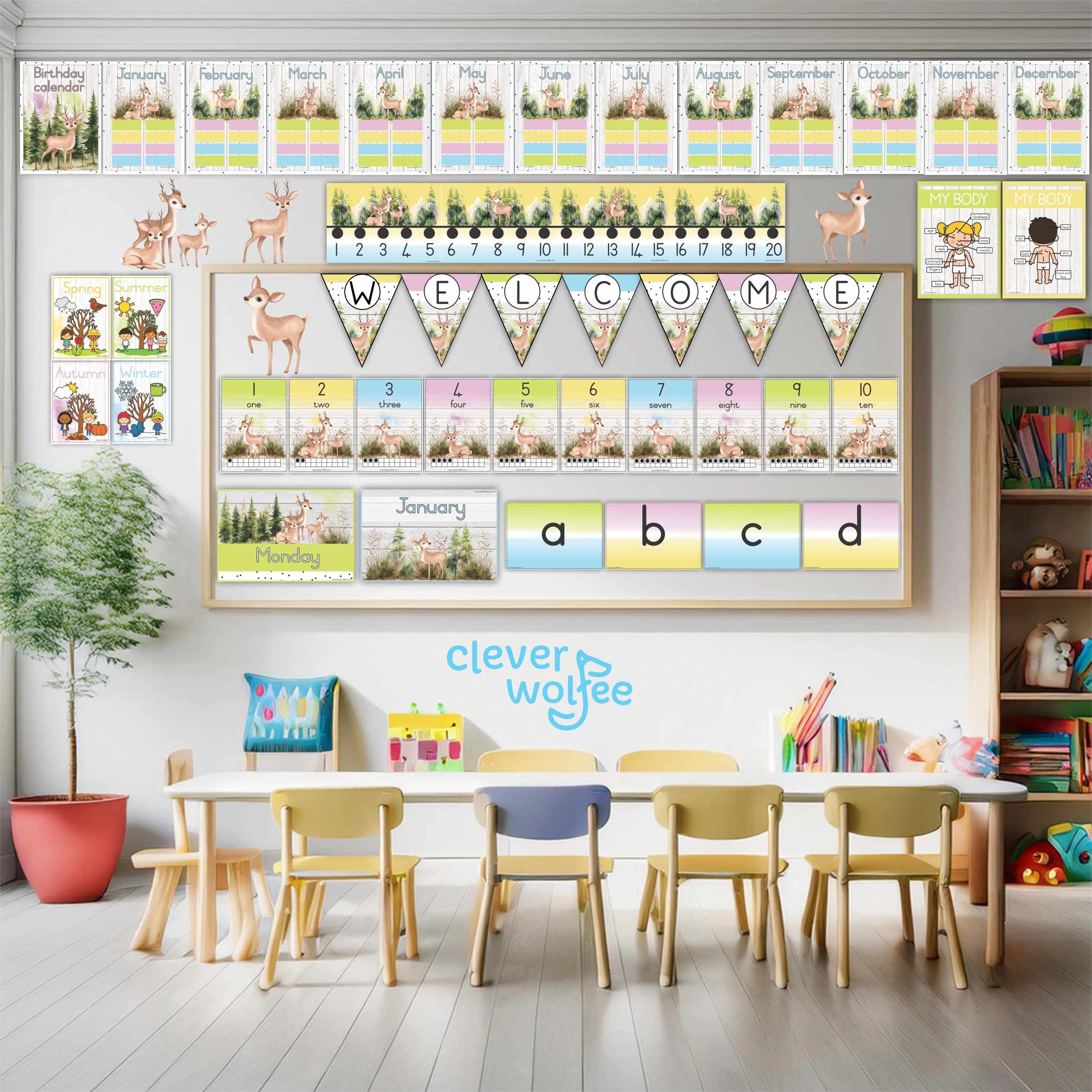 Forest: Deer Class theme - Preschool - Image 2