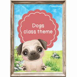 In the garden: Dogs Class theme – Preschool