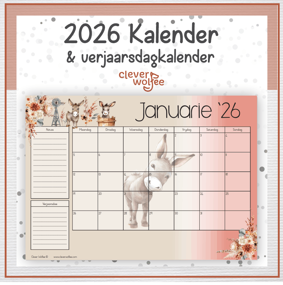 Donkies kalender 2026