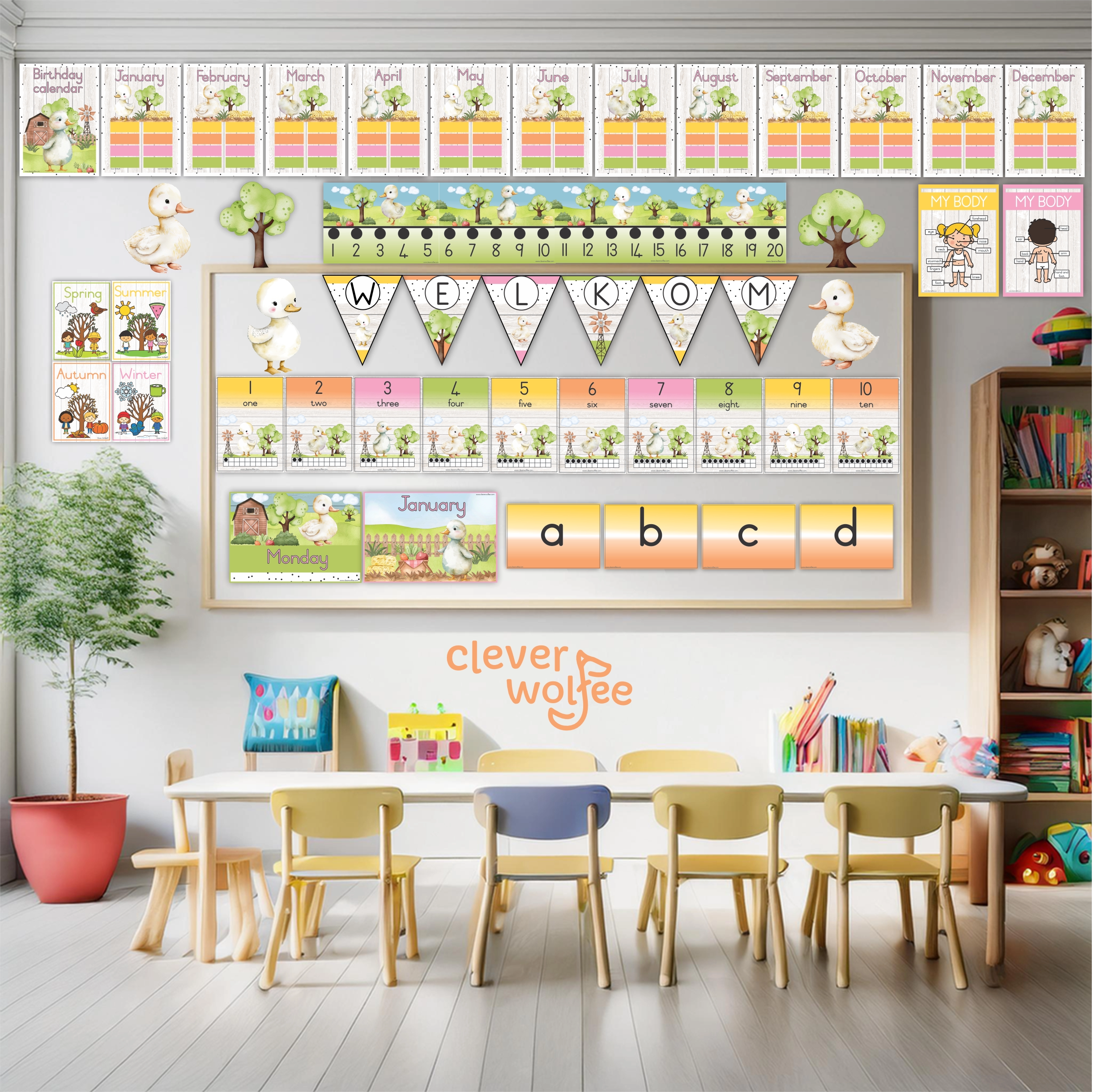 Farm: Ducks Class theme - Preschool - Image 2