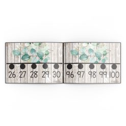 Alternative view of Number line 1-100 - Leaves 2
