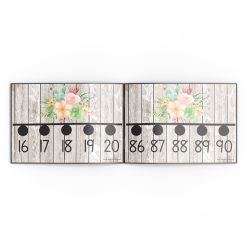 Alternative view of Number line 1-100 - Succulents