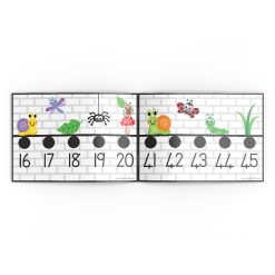 Alternative view of Number line 1-50 - Bugs