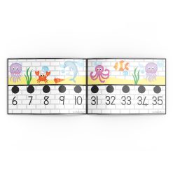 Alternative view of Number line 1-50 - Under the sea