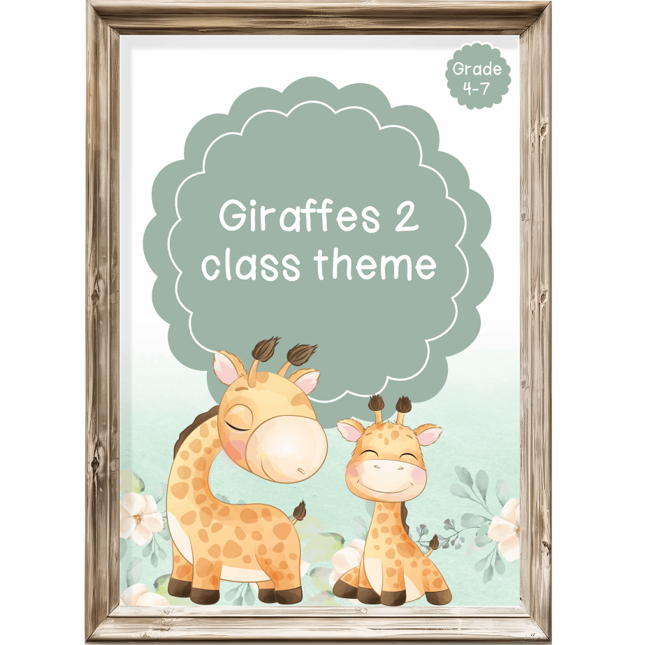 Intermediate Class Theme - Giraffe 2