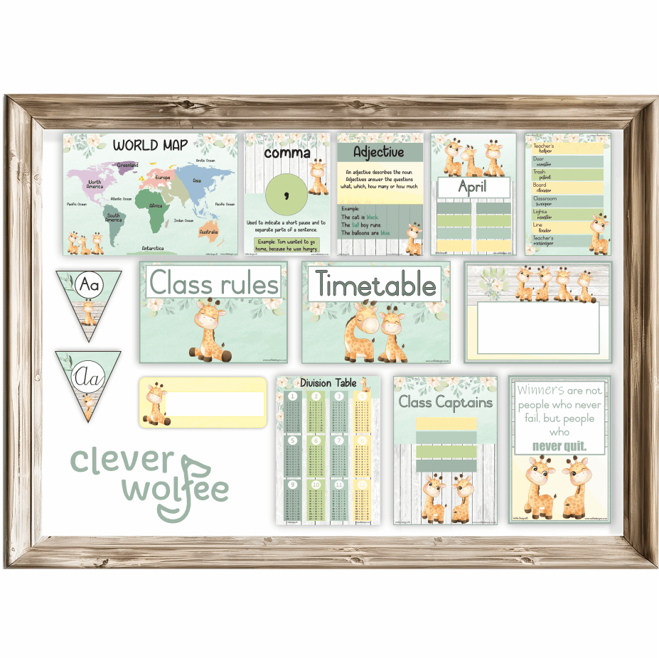 Intermediate Class Theme - Giraffe 2 - Image 2