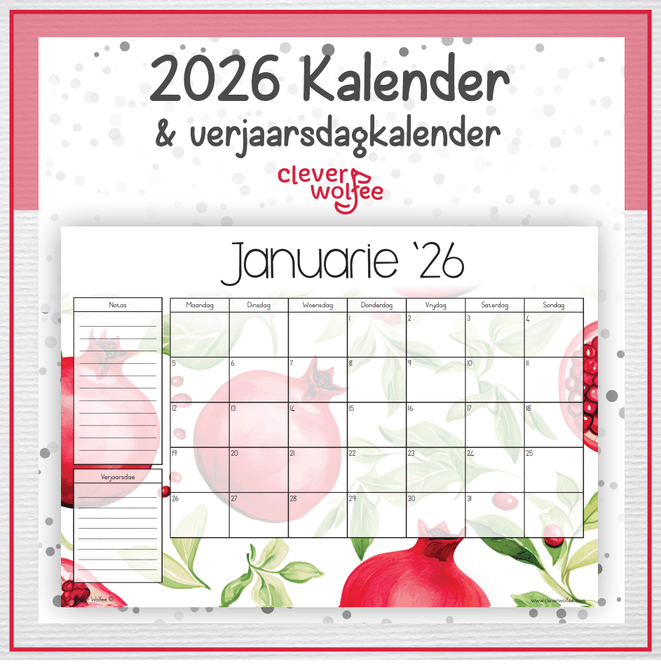 Granaat kalender 2026
