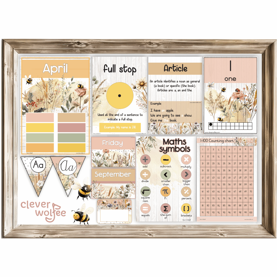 Wild flowers and bees - Class theme - Image 2