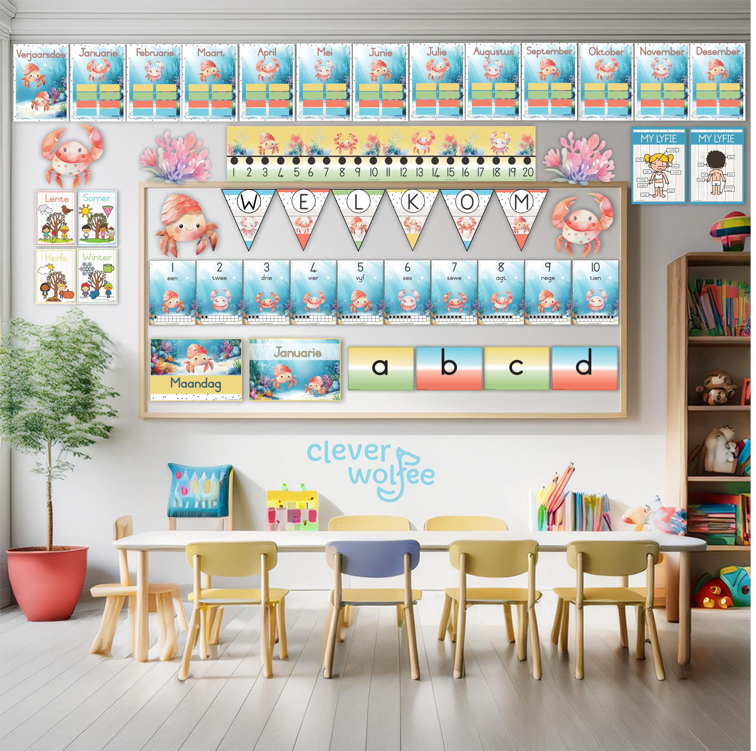 Onder die see: Krappies Klastema - Kleuterskool - Image 2