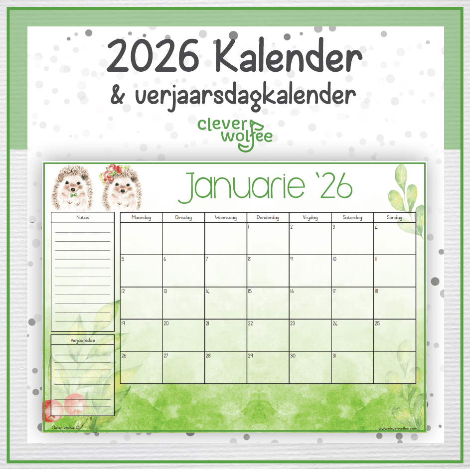 Krimpvarkie kalender 2026