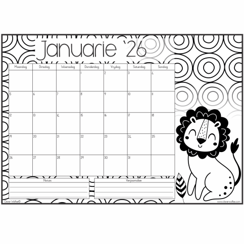 Inkleurkalender 2026 - Image 2