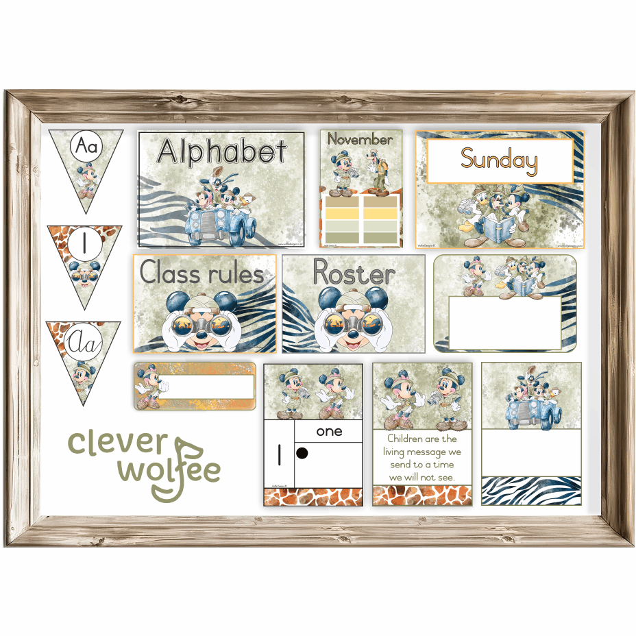 Class theme - Mickey and Minnie mouse safari - Image 2