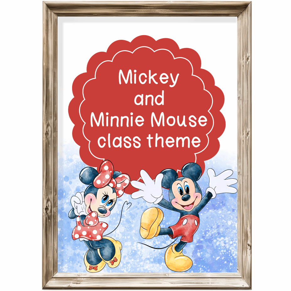Class theme - Mickey and Minnie Mouse