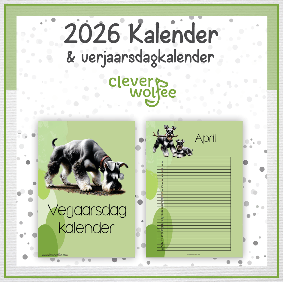 Miniature Schnauzers kalender 2026 - Image 2