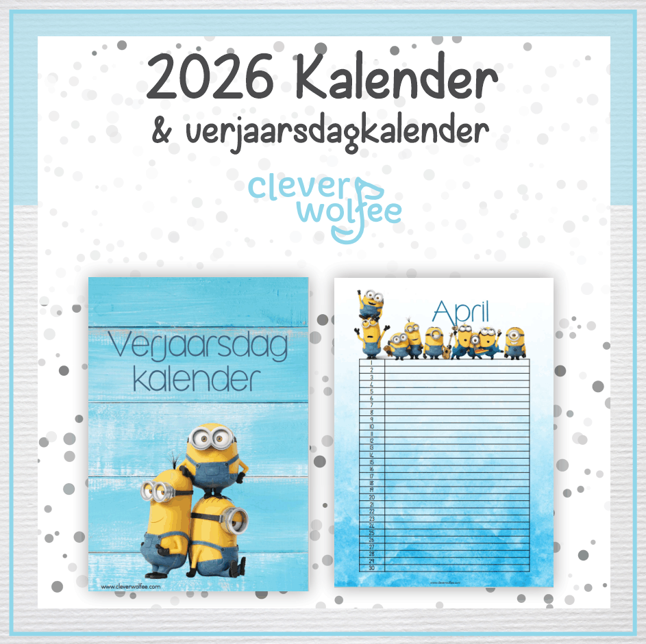 Minions kalender 2026 - Image 2