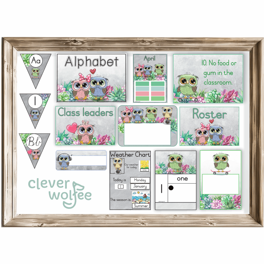 Class theme - owls 2 - Image 2